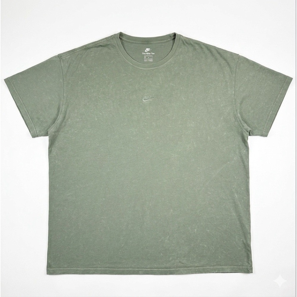 Nike Sportswear Max90 Mens 3XL Loose Fit Shirt Oil Green Premium Essentials Tee - Picture 1 of 11